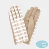 Fashnzfab Fuzzy Checkered Plaid Smart Touch Gloves In Brown