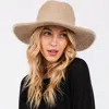 Fashnzfab Fuzzy Fedora Hat In Brown