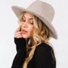 Fashnzfab Fuzzy Fedora Hat In Gray
