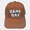 Fashnzfab Game Day Message Baseball Cap In Brown