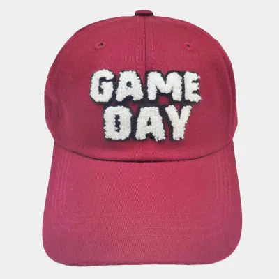 Fashnzfab Game Day Message Baseball Cap In Red