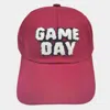 Fashnzfab Game Day Message Baseball Cap In White
