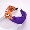 Fashnzfab Game Day Soccer Patterned Twisted Headband In Multi