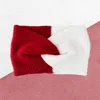 Fashnzfab Game Day Two Tone Knit Earmuff Headband In Brown