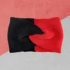 Fashnzfab Game Day Two Tone Knit Earmuff Headband In Red