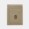 Fashnzfab Genuine Leather Solid Card Holder Wallet In Gray