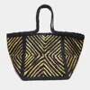 Fashnzfab Geometric Patterned Shoulder Bag In Black