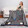 Fashnzfab Geometric Patterned Throw Blanket In Multi