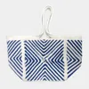Fashnzfab Geometric Patterned Tote Bag In Blue