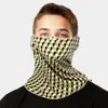 Fashnzfab Geometric Print Seamless Face Tube Mask / Scarf In Yellow