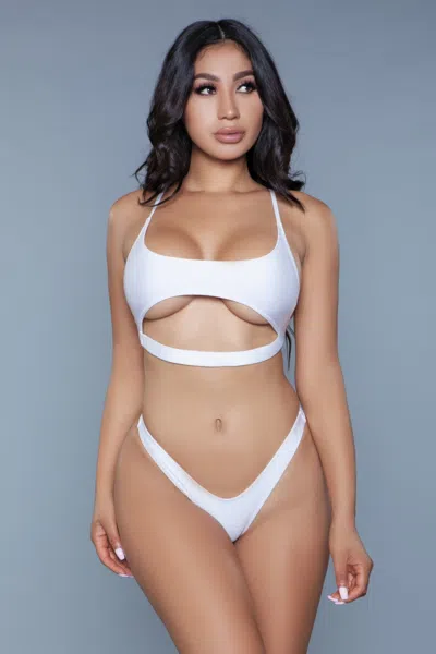 Fashnzfab Gianna 2 Piece Swimsuit In White