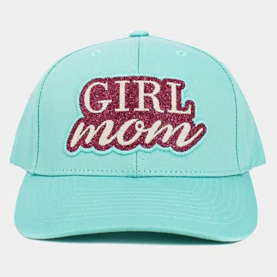 Fashnzfab Girl Mom Message Baseball Cap In Green