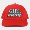 Fashnzfab Girl Mom Message Baseball Cap In Pink