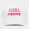 Fashnzfab Girl Mom Message Baseball Cap In White