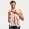 Fashnzfab Glitter Cactus Oblong Scarf In Pink