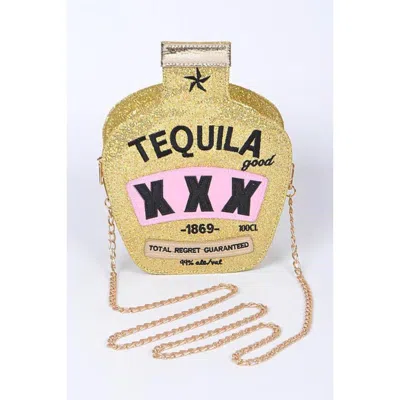 Fashnzfab Glitter Tequila Iconic Swing Box Clutch