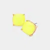 Fashnzfab Glittered Cushion Square Stud Earrings In Pattern