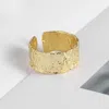 Fashnzfab Gold Bold Ring (adjustable) In Gold