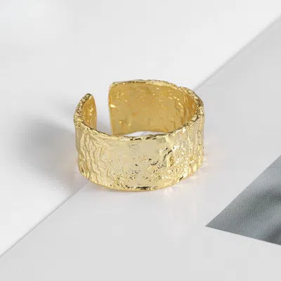 Fashnzfab Gold Bold Ring (adjustable)