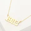 Fashnzfab Gold Dipped 1983 Birth Year Plate Pendant Necklace In Gold