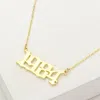 Fashnzfab Gold Dipped 1984 Birth Year Plate Pendant Necklace In Gold