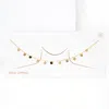 Fashnzfab Gold Dipped Bubble Drop Collar Necklace In Gold