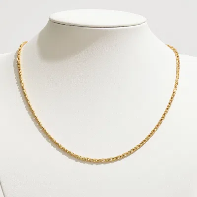 Fashnzfab Gold Dipped Classic Rope Chain Necklace