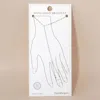Fashnzfab Gold Dipped Delicate Hand Chin Bracelet Rhodium In Multi