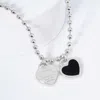 Fashnzfab Gold Dipped Double Heart Pendant Bubble Chain Necklace In Multi