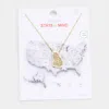 Fashnzfab Gold Dipped Georgia State Pendant Necklace In Gold