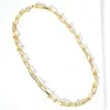 Fashnzfab Gold Dipped Hardware Chain Link Necklace In Gold
