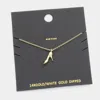 Fashnzfab Gold Dipped Metal Stiletto Heel Pendant Necklace In Gold