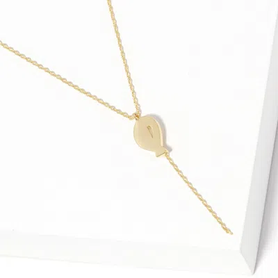 Fashnzfab Gold Dipped Mini Balloon Pendant Y Necklace