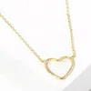 Fashnzfab Gold Dipped Open Heart Pendant Necklace In Gold