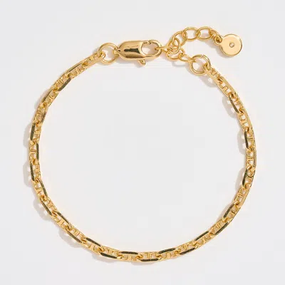 Fashnzfab Gold Dipped Sleek Mariner Link Chain Bracelet