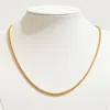 Fashnzfab Gold Dipped Slim Rope Chain Necklace In Gold