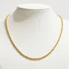 Fashnzfab Gold Dipped Rope Chain Necklace In Gold