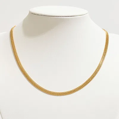 Fashnzfab Gold Dipped Venetian Chain Necklace