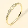Fashnzfab Gold Plated Cz Stone Paved Snake Head Hinged Bangle Bracelet In Gold