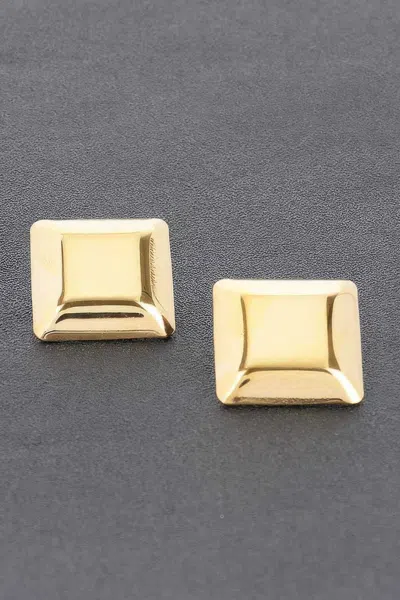 Fashnzfab Gold Plated Metal Earring