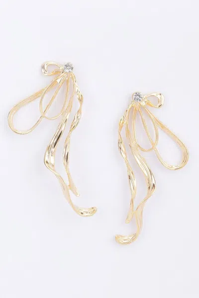 Fashnzfab Gold Plated Metal Earring