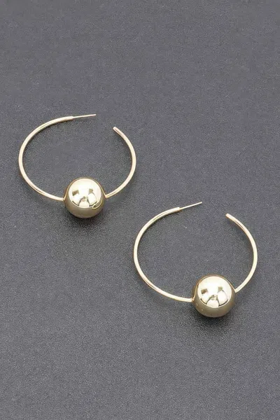 Fashnzfab Gold Plated Metal Earring