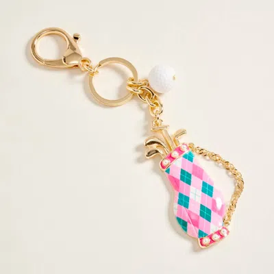 Fashnzfab Golf Bag Charm Drop Keychain Bag Charm In Nude