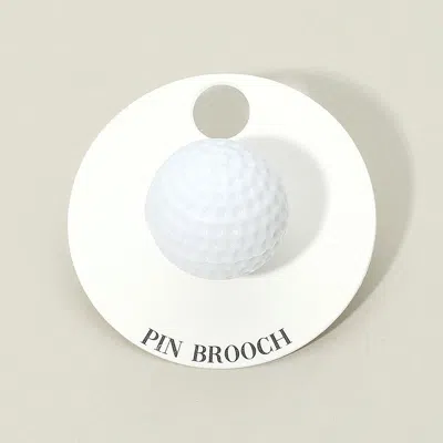 Fashnzfab Golf Ball Lapel Pin Brooch In Green