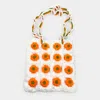 Fashnzfab Granny Square Flower Pattern Crochet Tote Bag In Multi