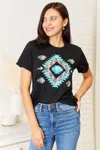 Fashnzfab Graphic Short Sleeve T-shirt In Black