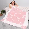 Fashnzfab H Patterned Reversible Throw Blanket