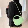 Fashnzfab Half Moon Small Shoulder Bag / Crossbody Bag In Green