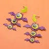 Fashnzfab Halloween Bat Link Drop Dangle Earrings In Multi