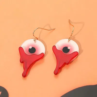 Fashnzfab Halloween Bloody Eyeball Charm Drop Dangle Earrings In Multi